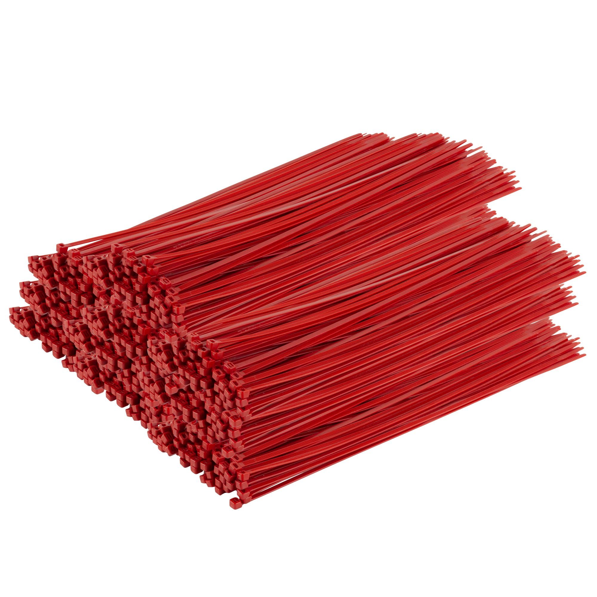 Gocableties Red Cable Ties, 370mm x 4.8mm, Bulk Pack of 1000, 12” Premium Nylon Zip Ties, Multi-Purpose Plastic Tie Wraps, Secure Self-Locking Mechanism, for Home, Garden, Office and DIY