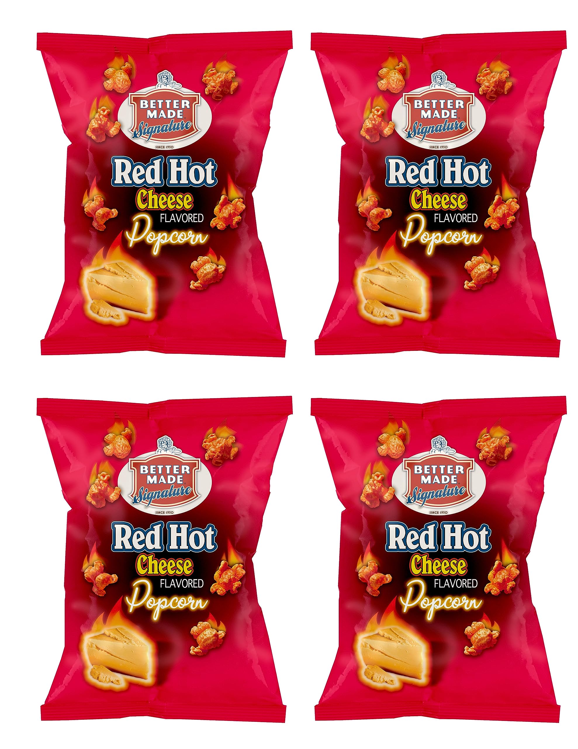 Better Made Special Popcorn (4) 6-8oz Bags - (Pack of 4) (HOT CHEESE)
