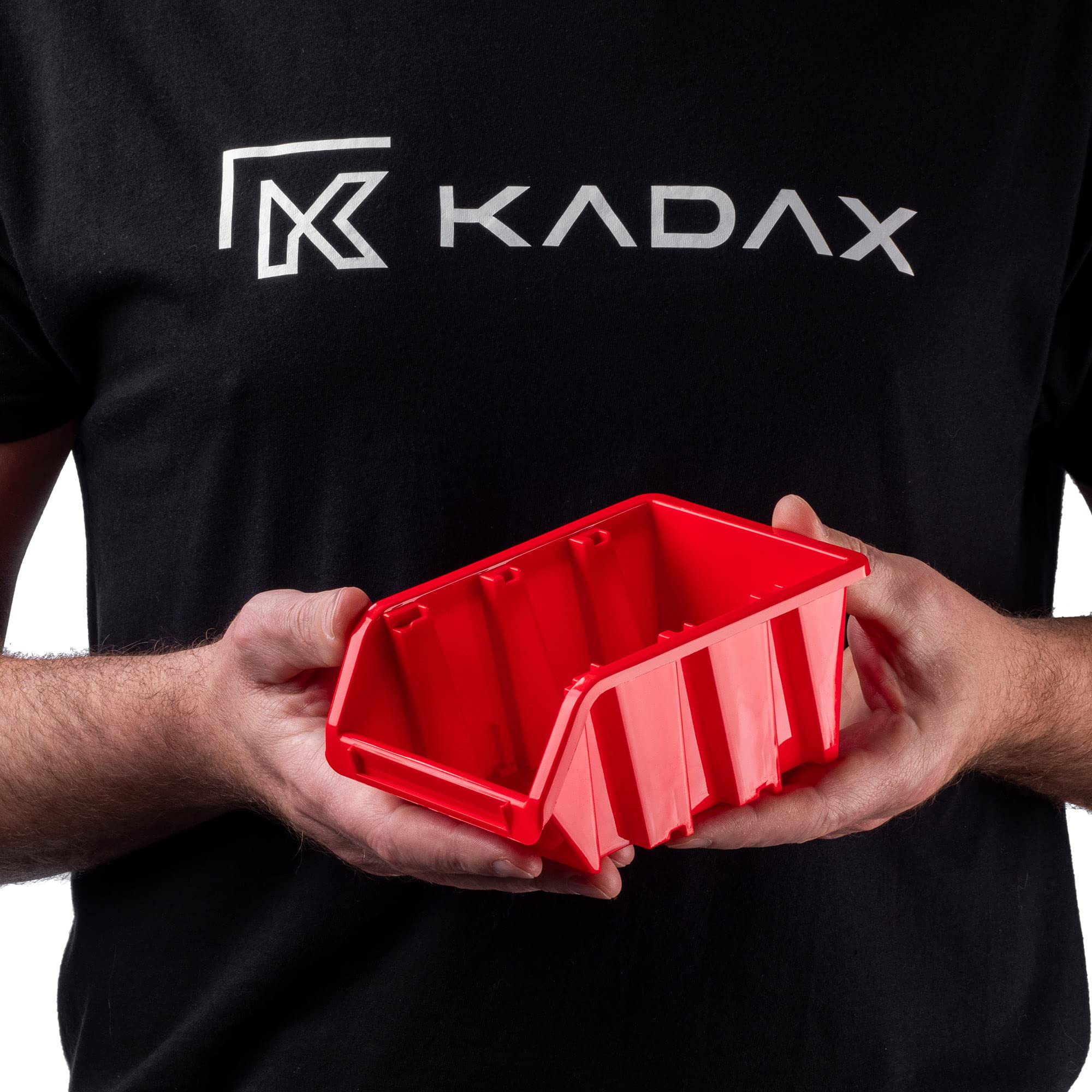 KADAX Workshop stapelkist, stapelbox van PP kunststof, opbergbox in