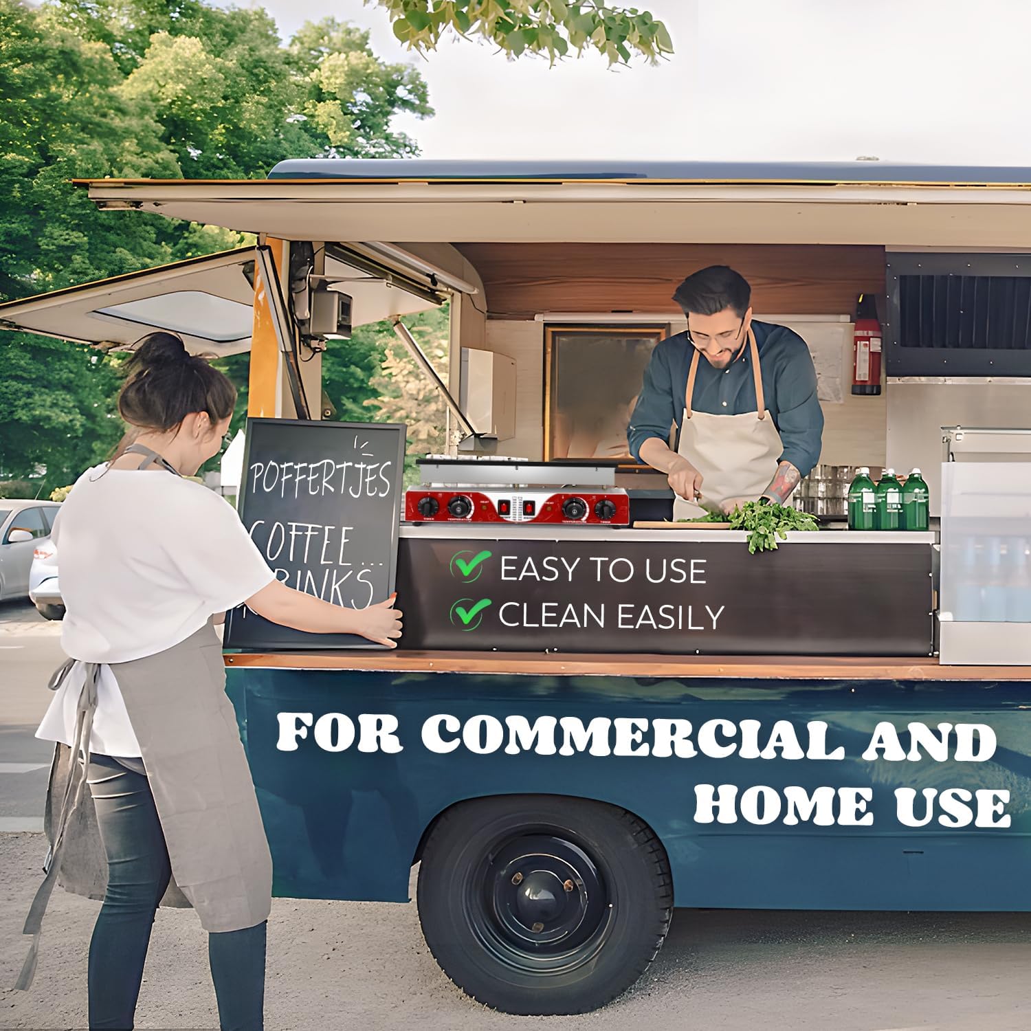 Commercial Outdoor Cooking Scene