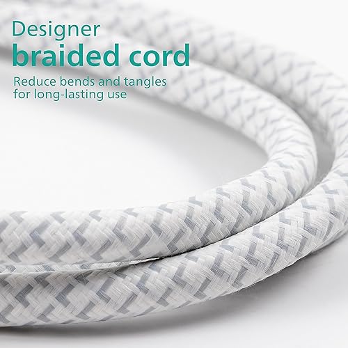 Miniatura 7 de Philips Accessories EZFit - Protector de sobretensiones de 6 tomas, cable de extensión trenzado de 8 pies, enchufes ampliamente espaciados, 1080