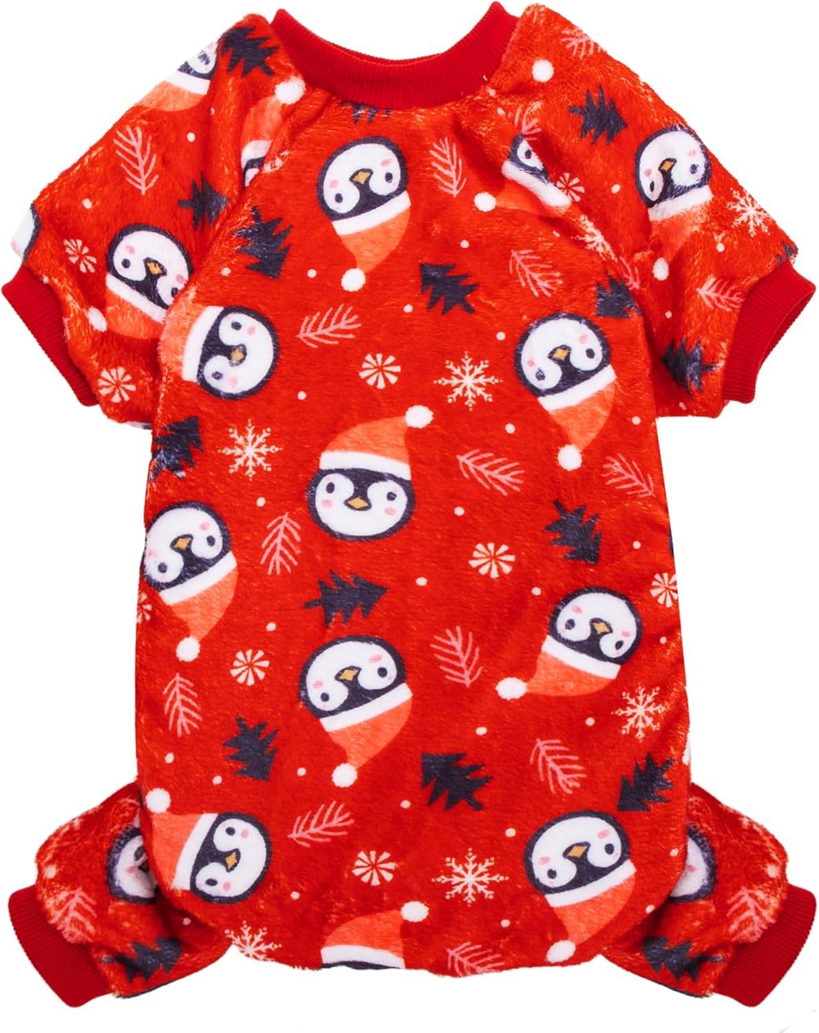 Pijama Navideño para Perros Pequeños con Diseño de Pingüino