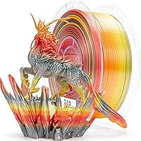 Vista 27 de ZIRO - Rápido cambio de color PLA, filamento de gradiente de color de 1.75mm, filamentos de PLA arcoíris brillantes, compatible con la mayoría