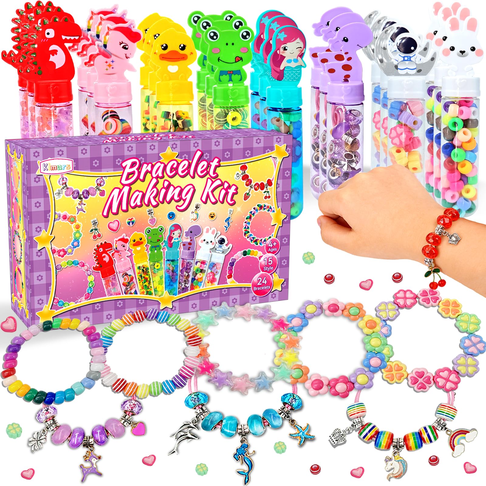 Amazon.com: klmars Bracelet Making Party Favors for Kids,24