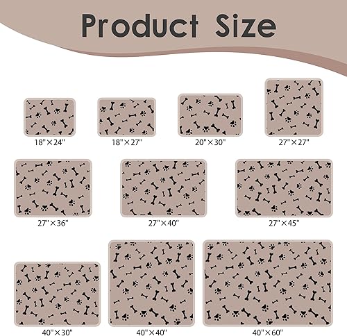 Miniatura 2 de 2 almohadillas para orina de perro, alfombras lavables antideslizantes para perros pequeños, almohadillas de entrenamiento para absorción de agua