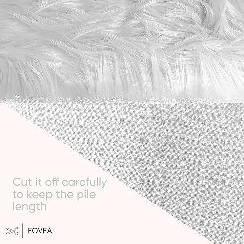 Miniatura 7 de EOVEA Tela de piel sintética peluda por yarda 60" de ancho Material de piel sintética suave y esponjosa para costura, manualidades, disfraces,