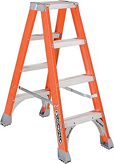 Louisville Ladder FM1504 Fiberglass Twin Front Ladder, 4-Feet, 300-Pound Duty Rating - coolthings.us
