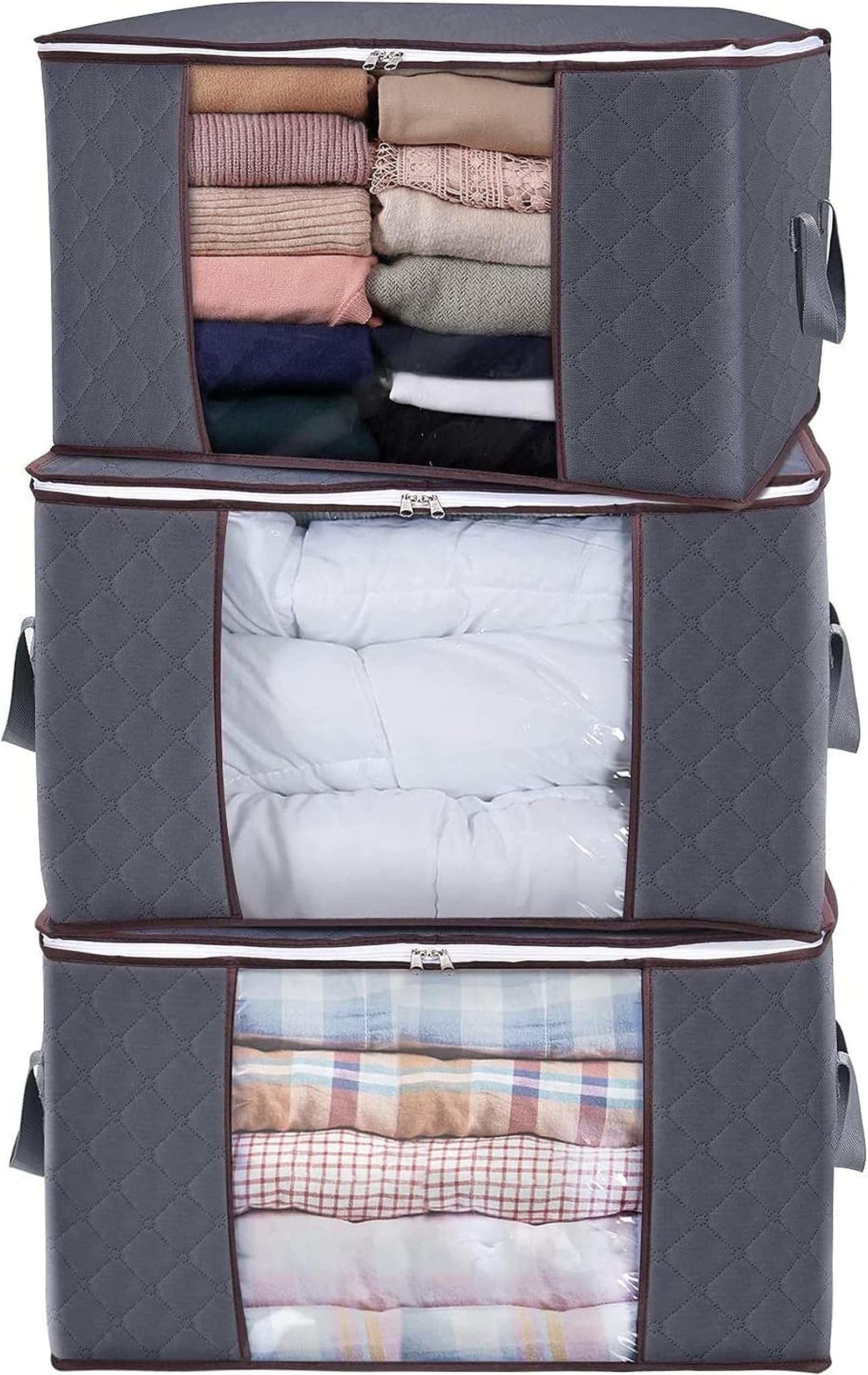 yuangaoshow 9Pcs SET Travel Luggage Organizer,Packing Cubes Set Compression Storage Bag Waterproof Traveling Accessories (Grey)