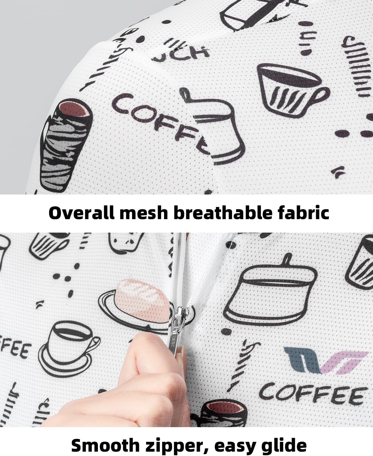 ROCKBROS Womens Cycling Jersey Short Sleeve Breathable Quick-Dry Bike Shirts with 3 Pockets Full Zipper Reflective Elements - Image 4