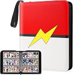 9 Pocket Card Binder: 900 Zipper Double Sided Sports & Trading Card Collector Album with 50 Removable Sleeves - Kids Card Holder for TCG NHL Baseball Football Hockey Games (Black)
