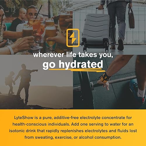 Miniatura 4 de LyteShow Concentrado de electrolitos para una rehidratación rápida 40Porciones con magnesio potasio zinc Drinkwel_Parent 1