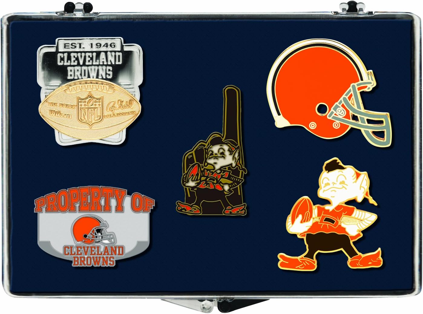 NFL Cleveland Browns 5Pin Collector Set Sports Related