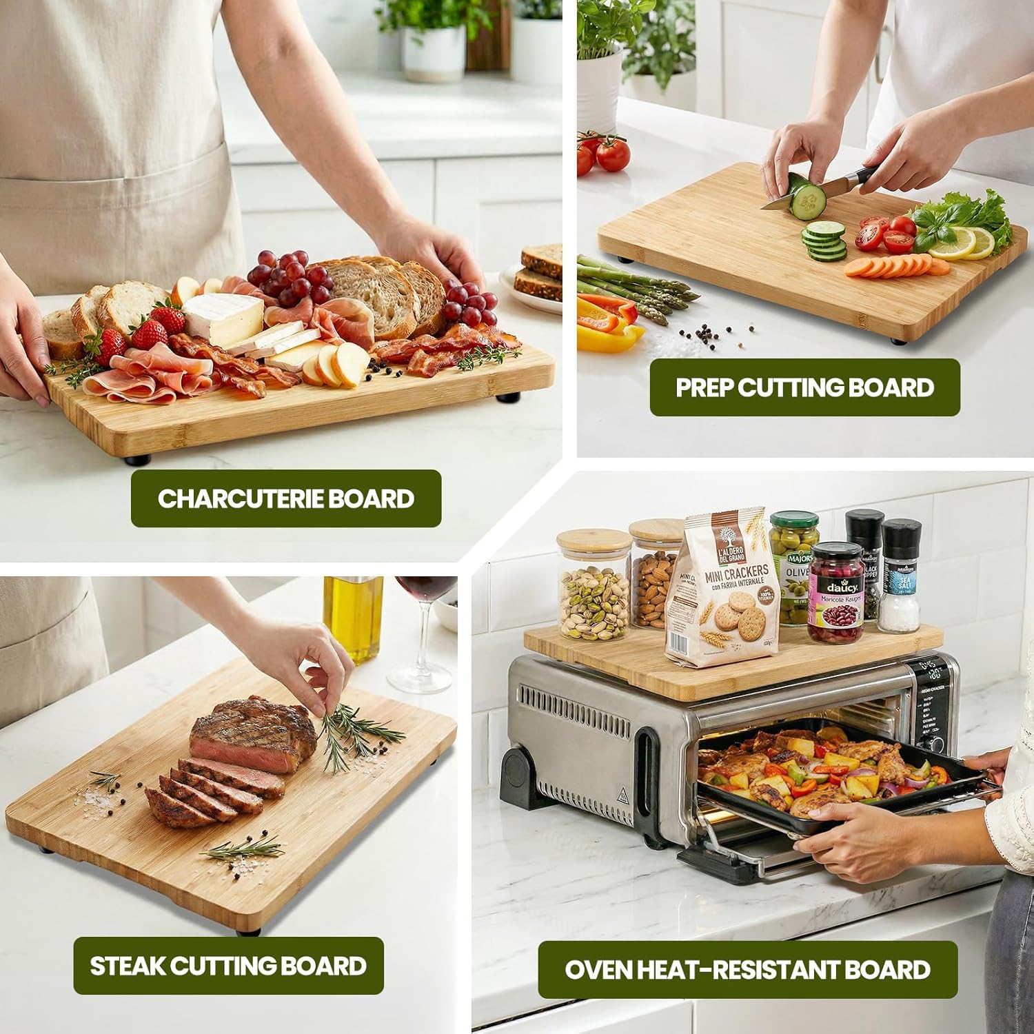 Cutting Board Compatible with Ninja Foodi SP101 SP100 SP201 SP301 SP351 Air Fryer Toaster Oven, Heat Resistant Cutting Board Compatible with Ninja Foodi Air Fryer Convection Oven, Create Storage Space