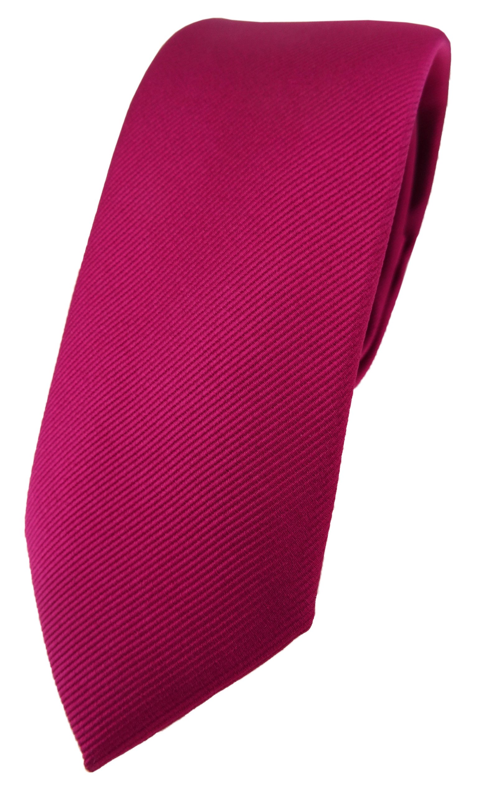 TigerTie Men's Plain Necktie Purple berry One size