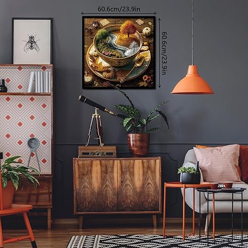 Miniatura 6 de Seasons of Cup - Rompecabezas para adultos, 1000 piezas, naturaleza, hermoso paisaje, plantas, flores, jardín, arte, rompecabezas desafiante