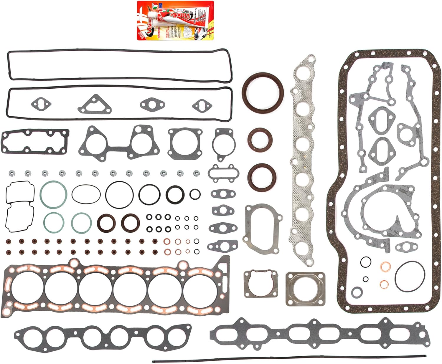 Compatible With 86-93 3.0 L Toyota Supra Turbo 7MGTE Full Gasket Set
