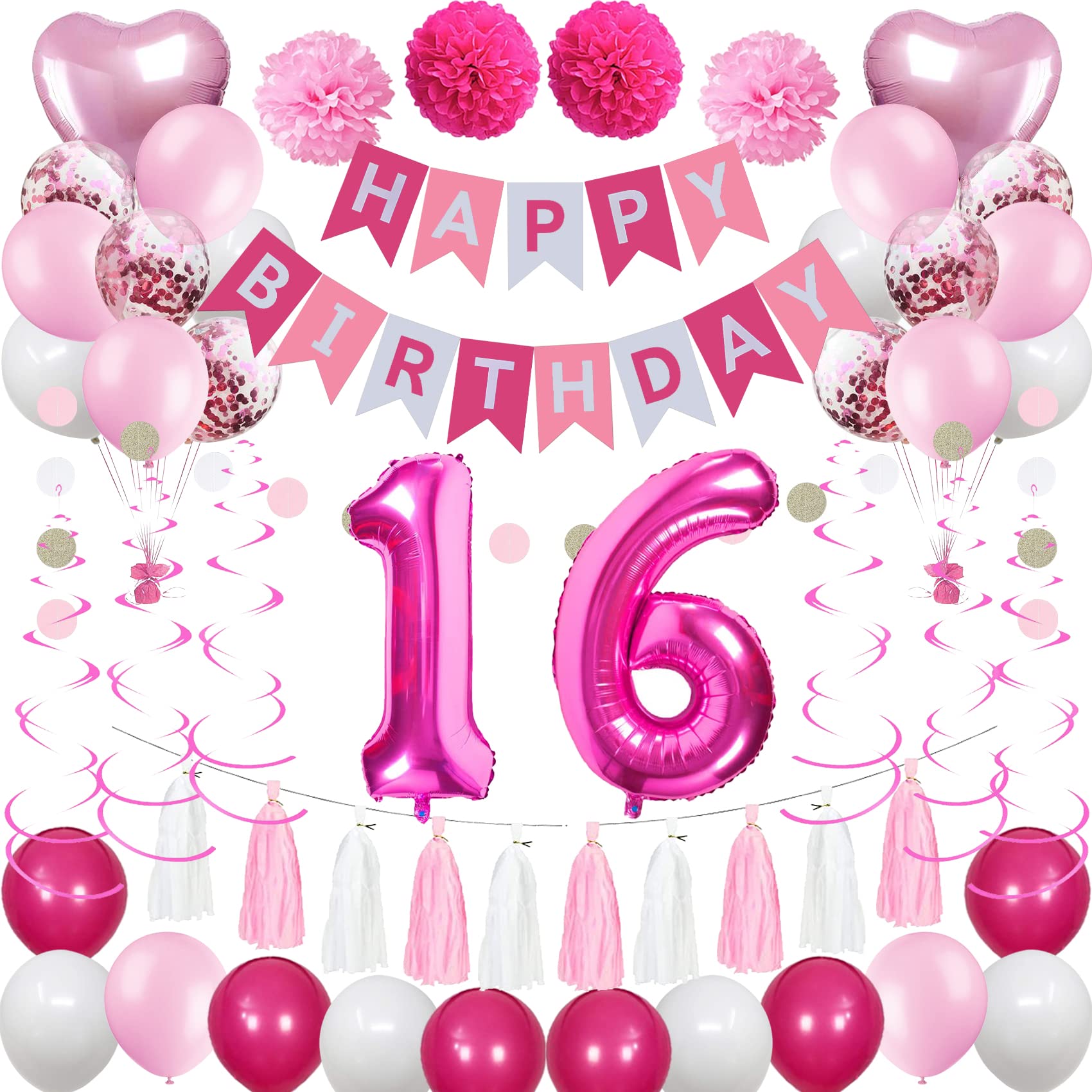 Number 16 Birthday