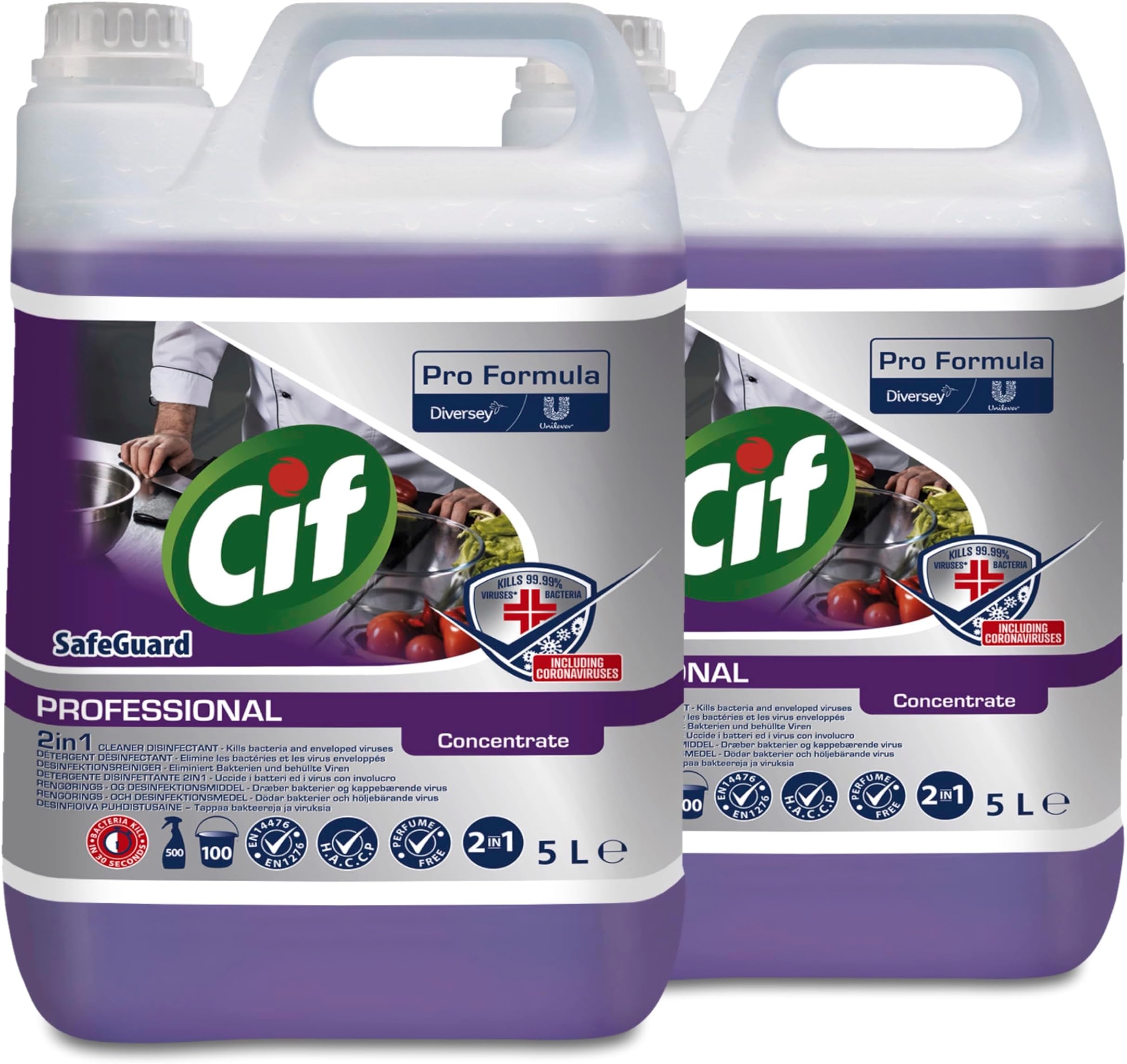 CIF PF.SAFEGUARD (2IN1 CL.DISINF.CO.CL.) 2X5L