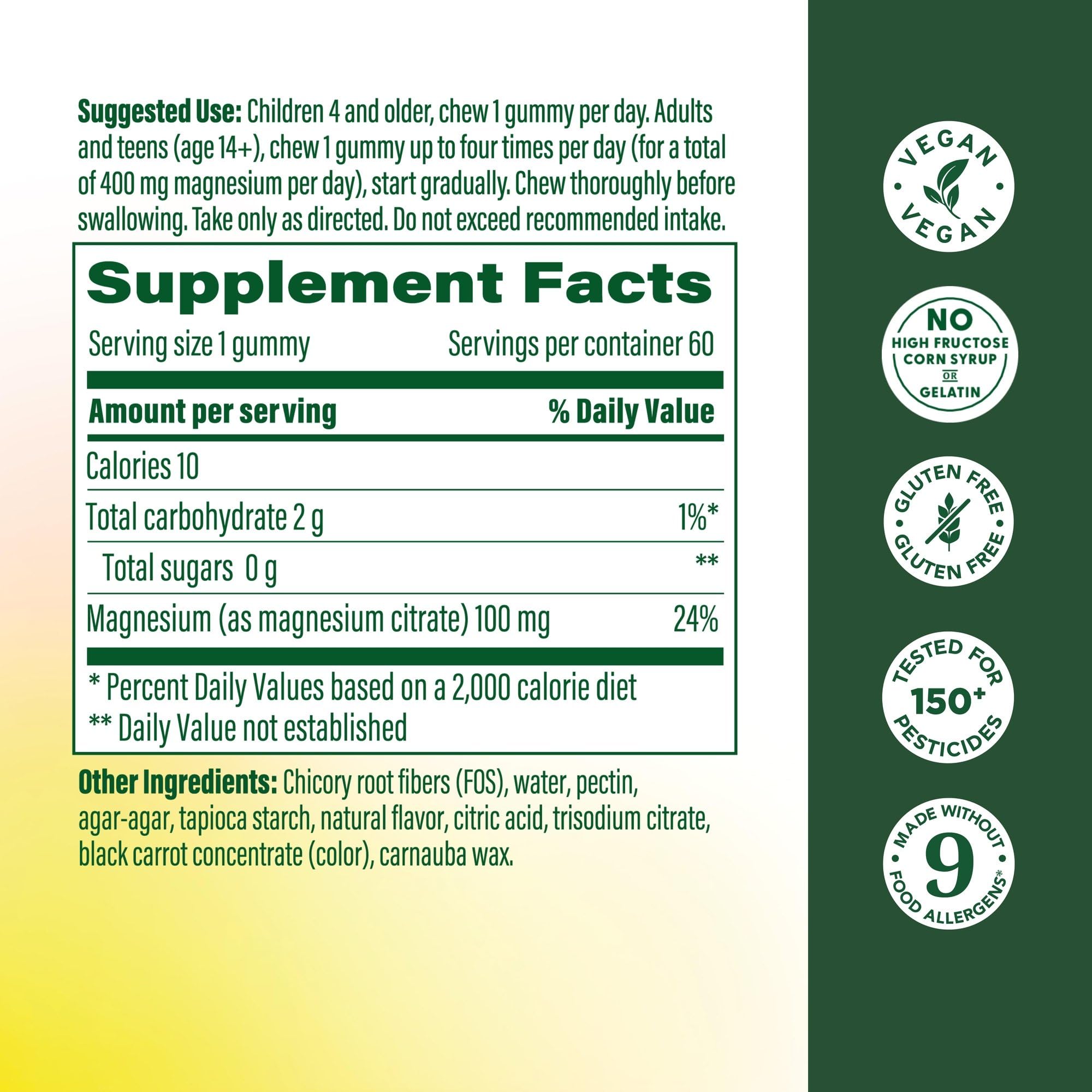 MegaFood Magnesium Citrate Gummies, Sleep Support, Raspberry, 60 Gummies — Amazon image 2