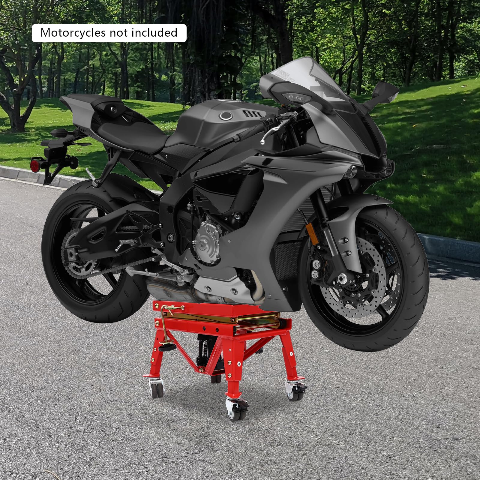 Plataforma elevadora hidráulica de motocicleta, elevador de montaje de motocicleta, elevador hidráulico con ruedas, plataforma de motocicleta para reparación de automóviles taller de
