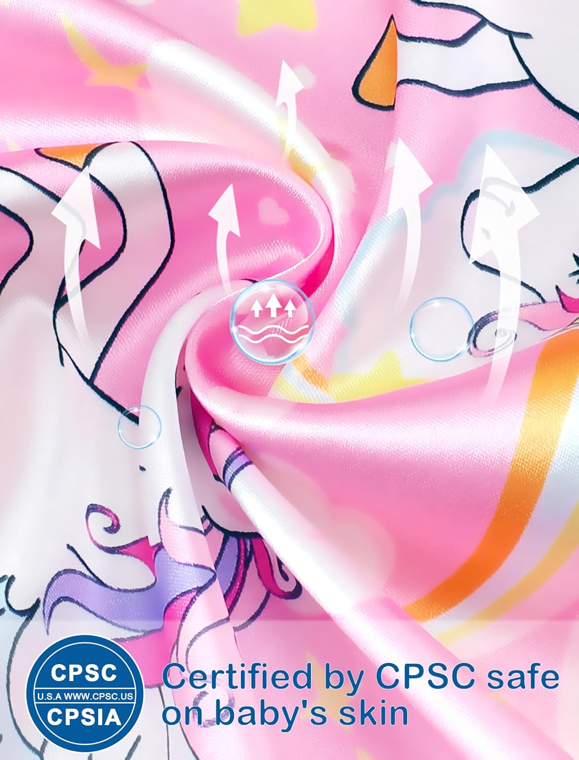 Mikrdoo Silk Pajamas for Girls Long Sleeve PJs for Kids Top and Pants 2 Piece Satin Slpeepwear Set 3-14 Years - Image 5