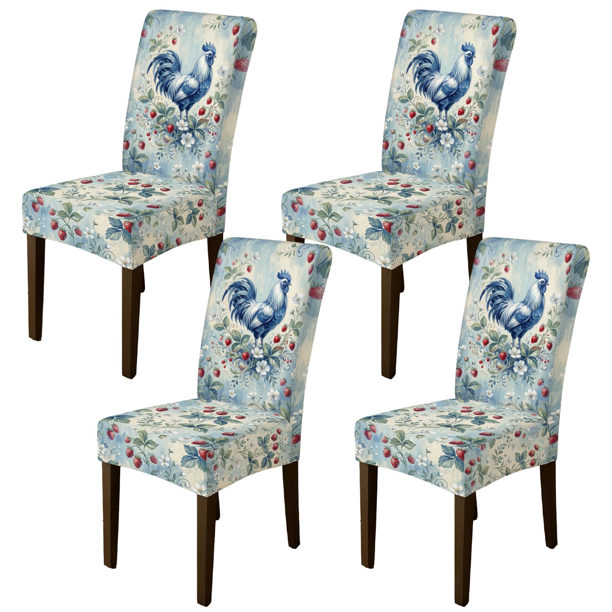 Housse de chaise coq lavable pour rénover vos chaises de salle à manger usées