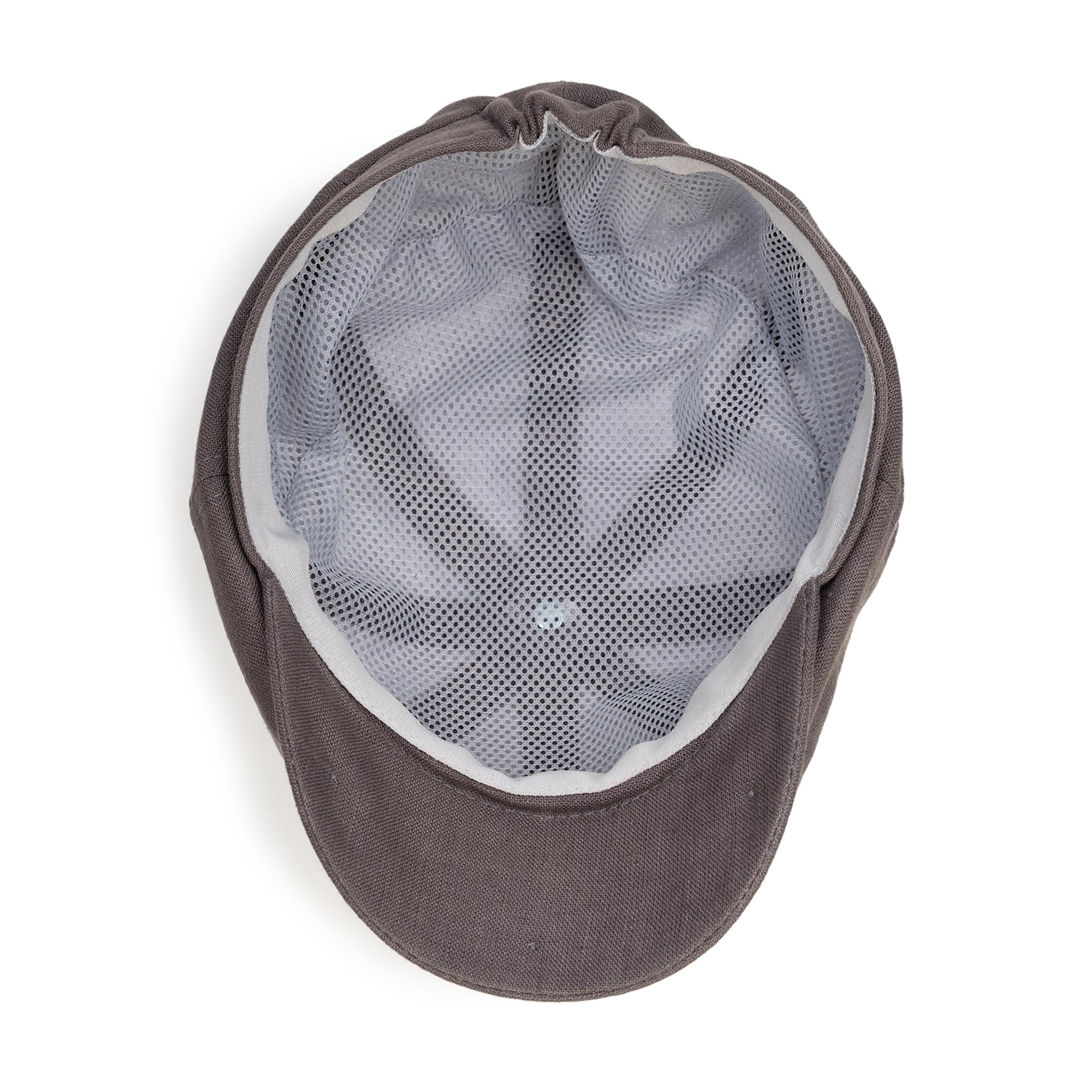 Sterkowski Modell Rowdy | 100% Leinen Schiebermütze für Herren und Frauen | Gatsby Sonnen Sommer Vintage Flatcap Elegante Retro Peaky Stylische Outdoor Modische Damen Kappe Baker Boy Mittelgrau 57