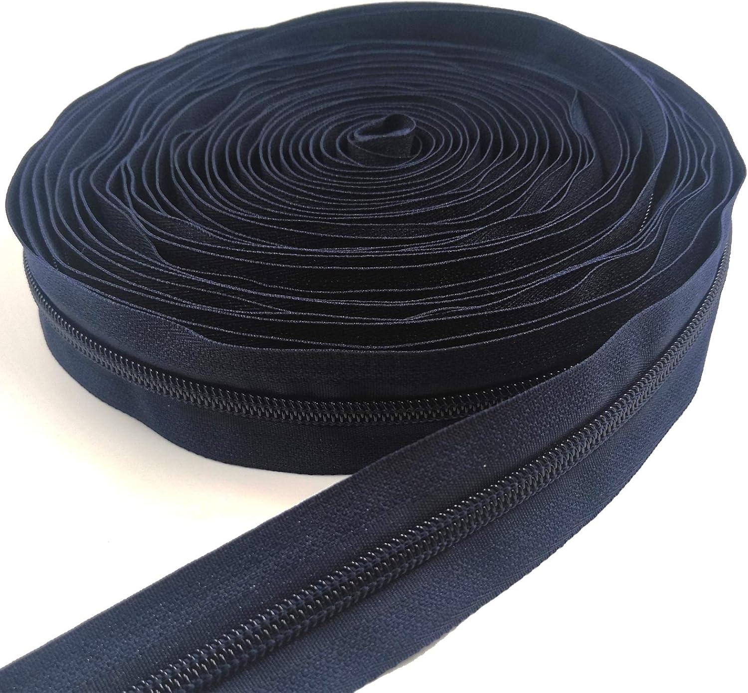 SBest Bulk Nylon Yards Zipper with Siders - 10 Yards DIY Tailor Crafts Bag Zipper (Dark Blue)