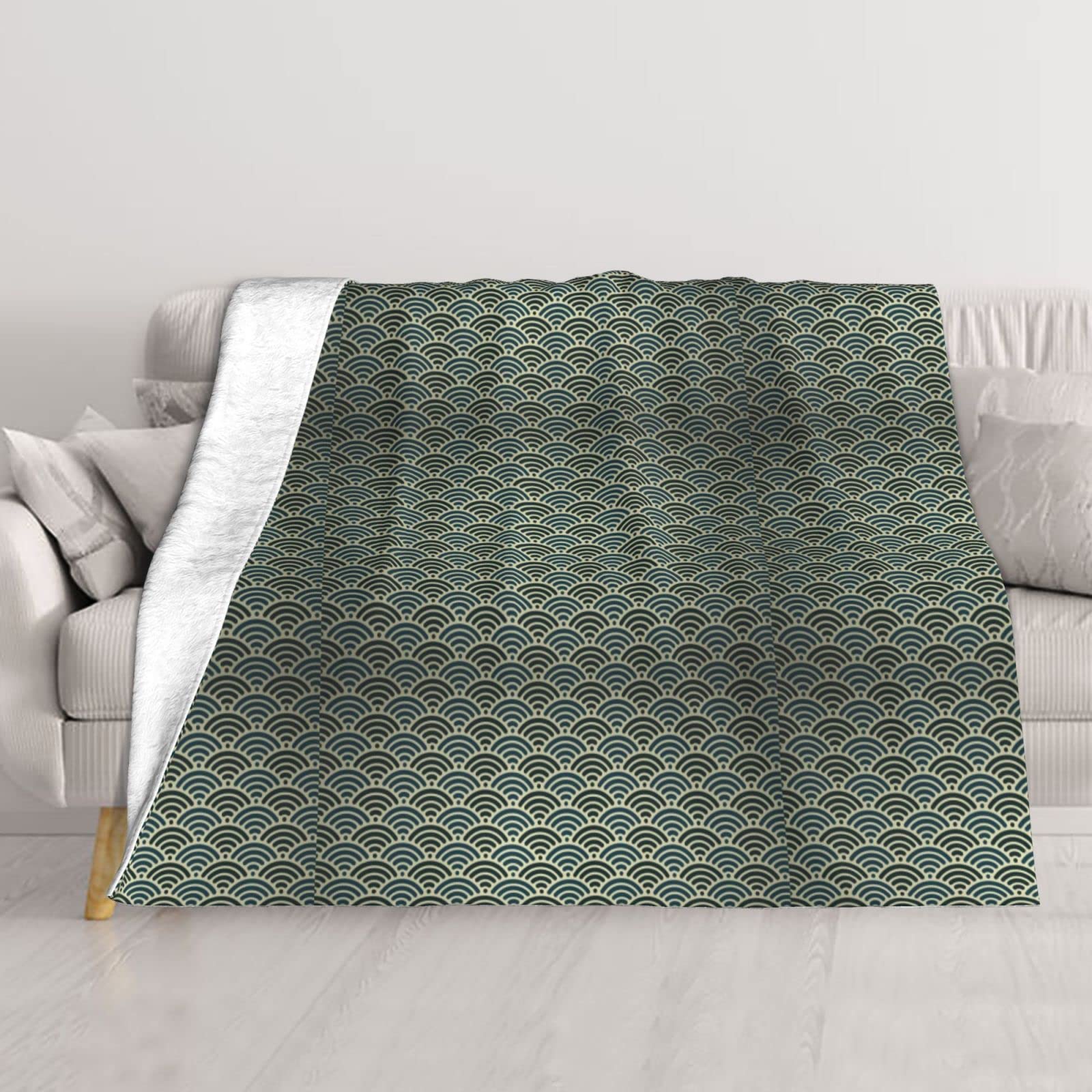 Couverture thermique japonaise 203x152 cm légère et douce pour canapé