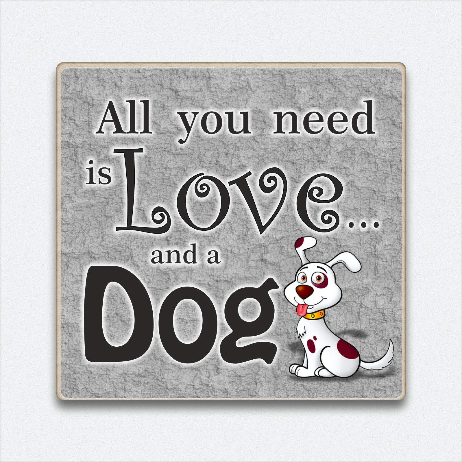 HmHome Fridge magnet - all you need is love and a dog - Novelty