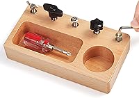 Vista 1 de Montessori - Tablero de destornillador para niños, habilidades básicas, juguetes educativos de aprendizaje para niños de 3, 4, 5 años, juguete