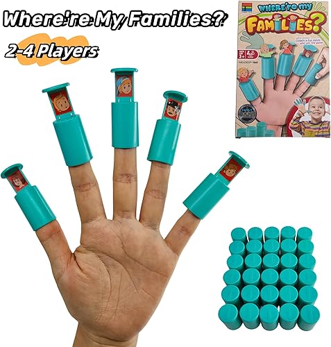 Miniatura 3 de Ybgocot Juego para niños, juego familiar, Where're My Families Juego para 2-4 jugadores Juego de mesa