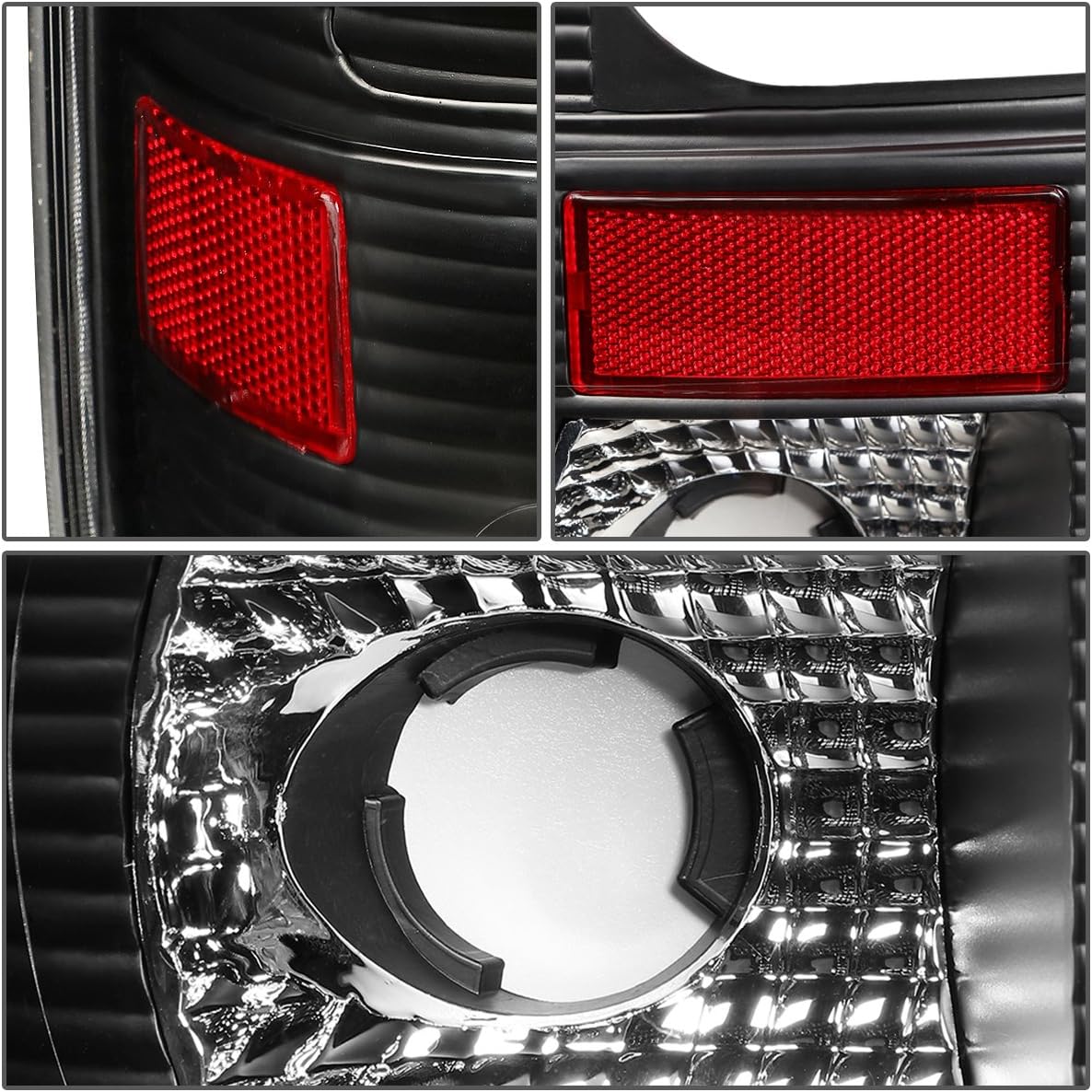 DNA MOTORING TL-F15097-LED-3D-BK-G2 LED 3D Tail Light Assembly Driver & Passenger Side [Compatible with 99-07 Ford F250 F350 F450 F550 / 97-03 F150 ]