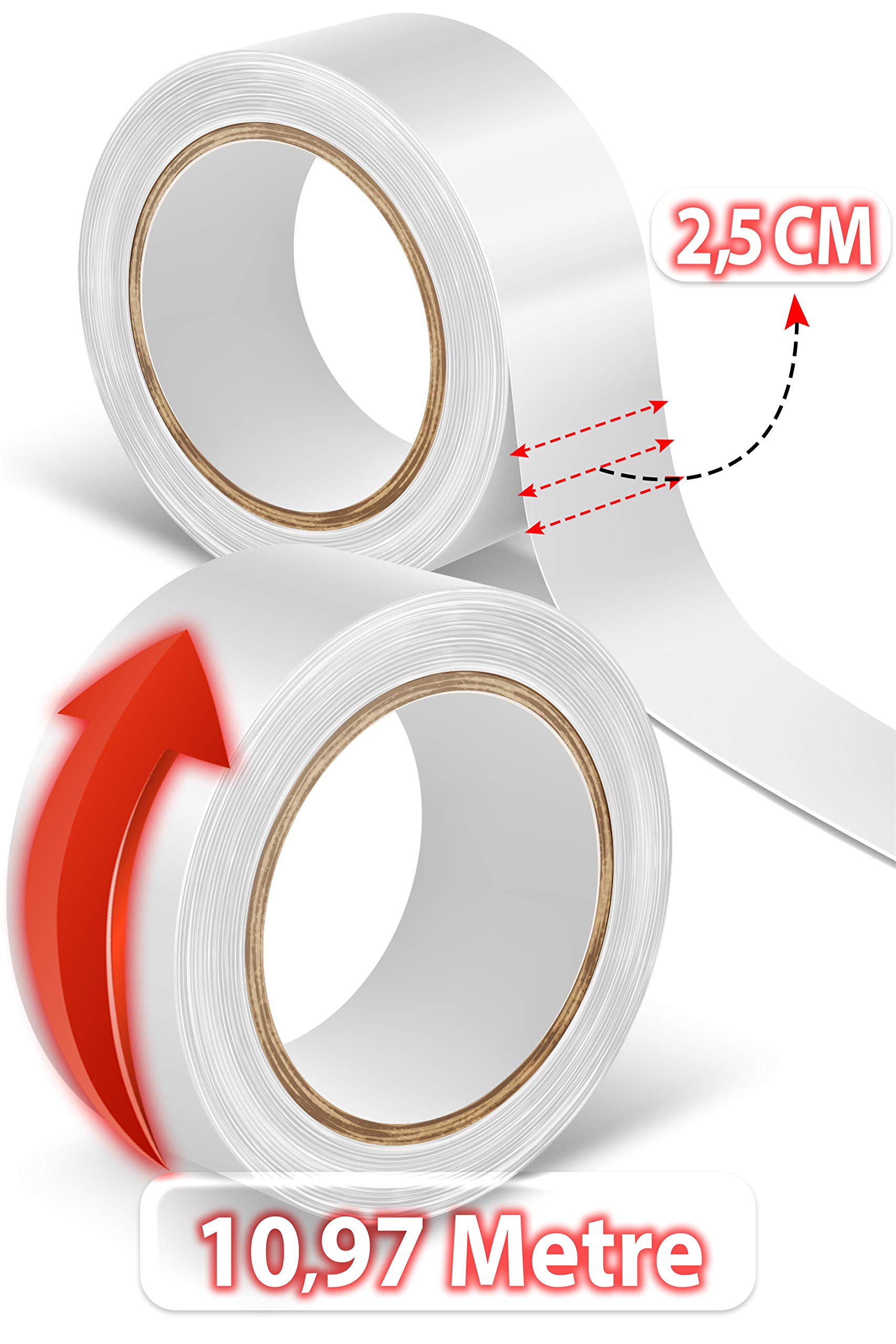 True Tape Super Tape™ Roll - Protez Saç Bandı Rulo 12 Yards (10,97m) (1'' X 12 Yard (2,5cm x 10.97m))