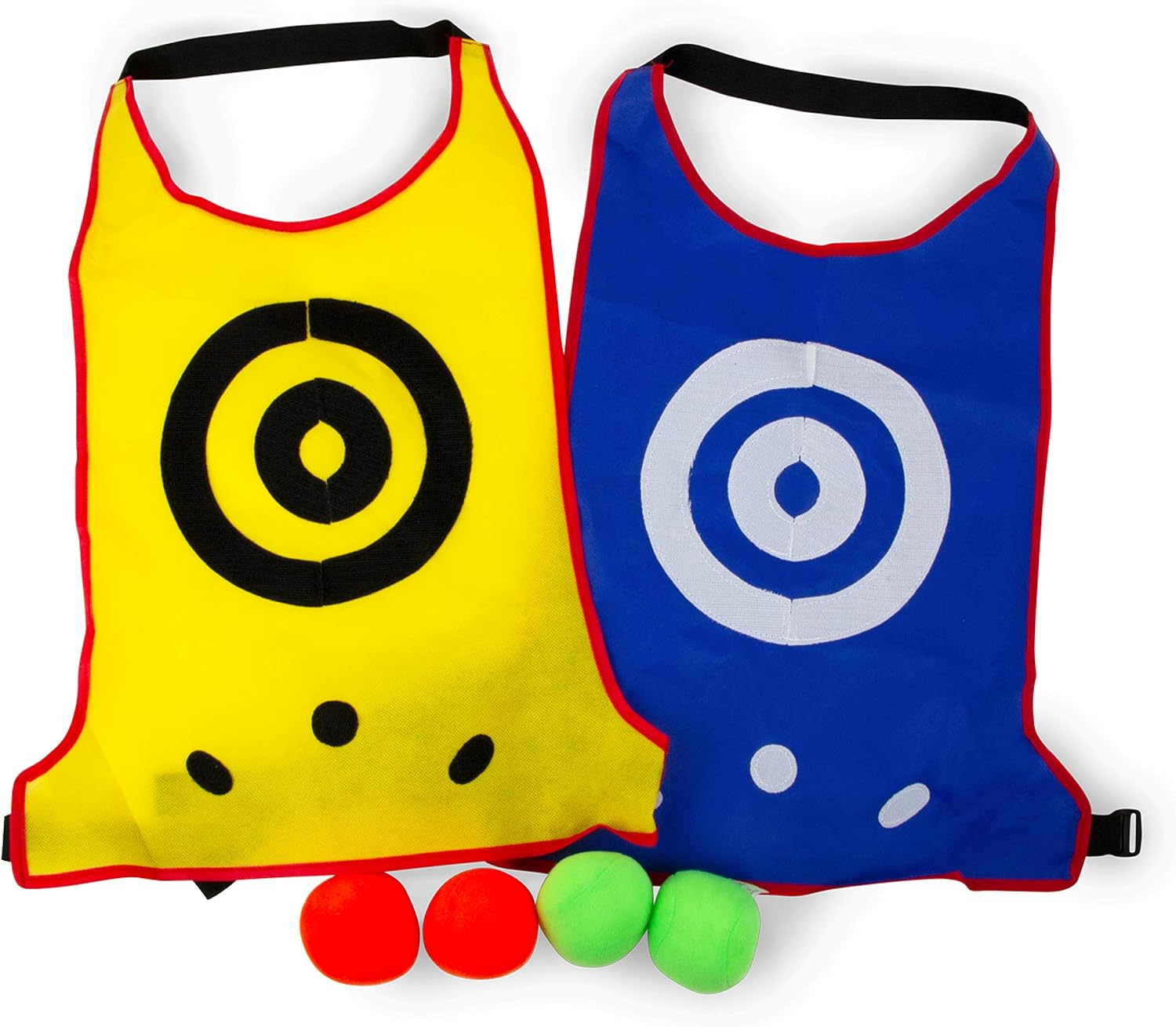 Boley Dart Game Set 6 Piece Vests and Balls Dodgeball Set Summer Outdoor Games for Kids