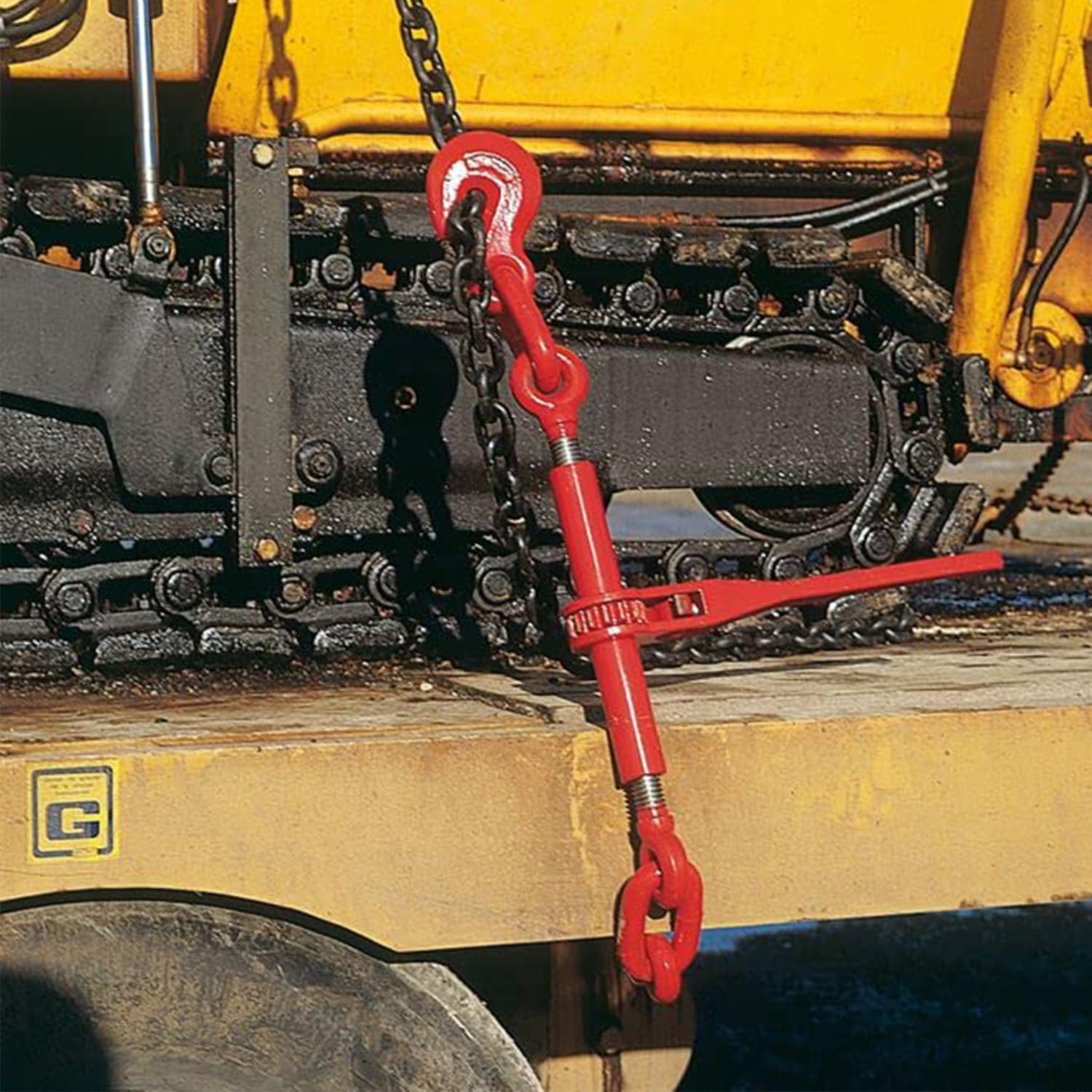2 Stück 3/8"-1/2"(9.5-12.7mm) Kettenspanner,4170 KG Ratschenspanner für Zurrkette der Güteklasse 70–80，Ladungssicherung
