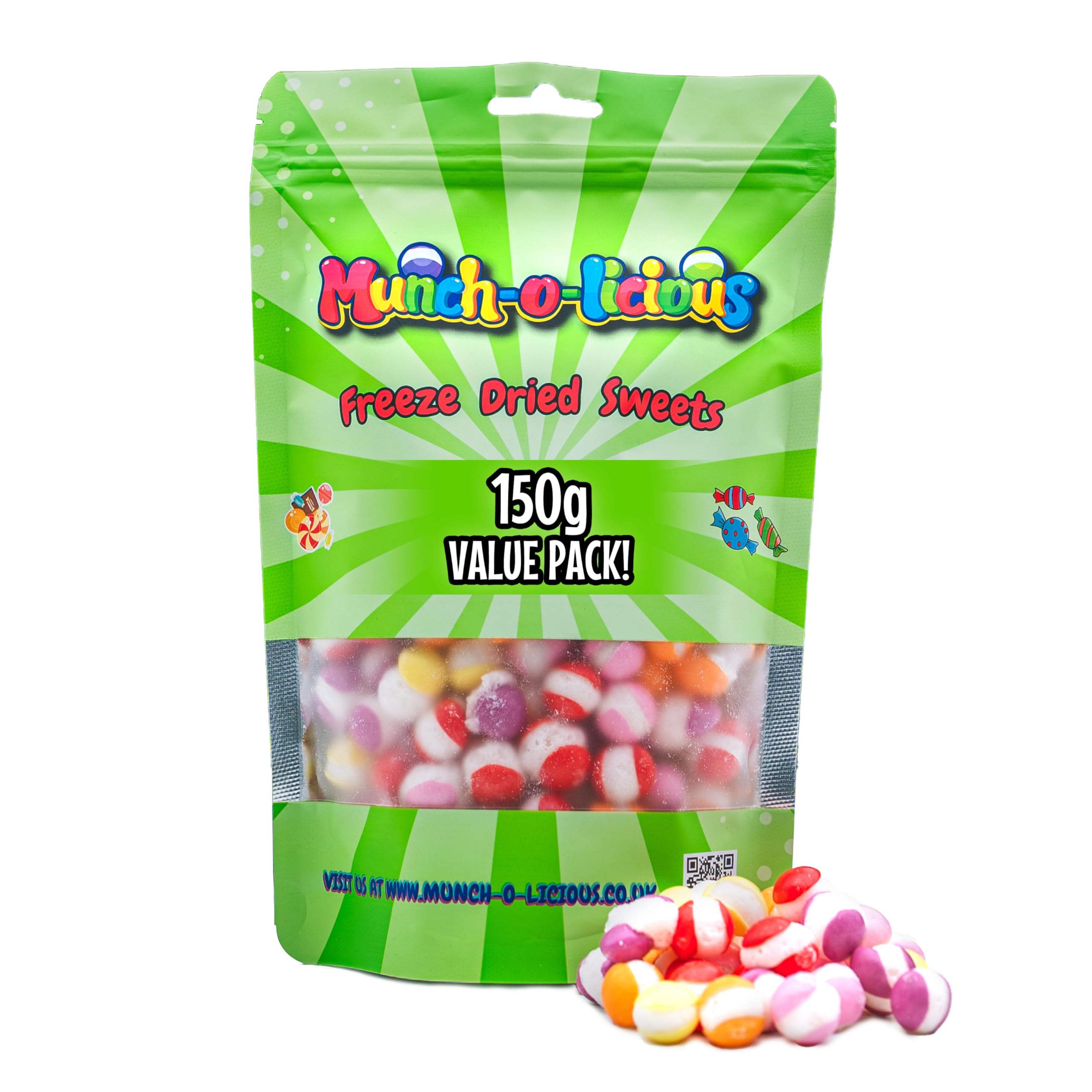 Munch-o-licious Freeze Dried Candy - Desserts 150g - Vegan & Halal Sweets - Crazy Christmas Idea - UK Freeze Dried Sweets Favourites - Gift TikTok Trendy Candy Delight