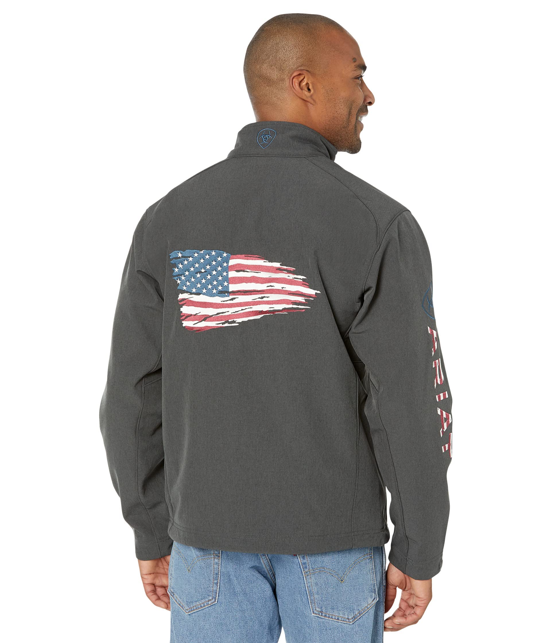 ARIAT Płaszcz Mężczyźni Logo 2.0 Patriot Softshell Wodoodporna Kurtka