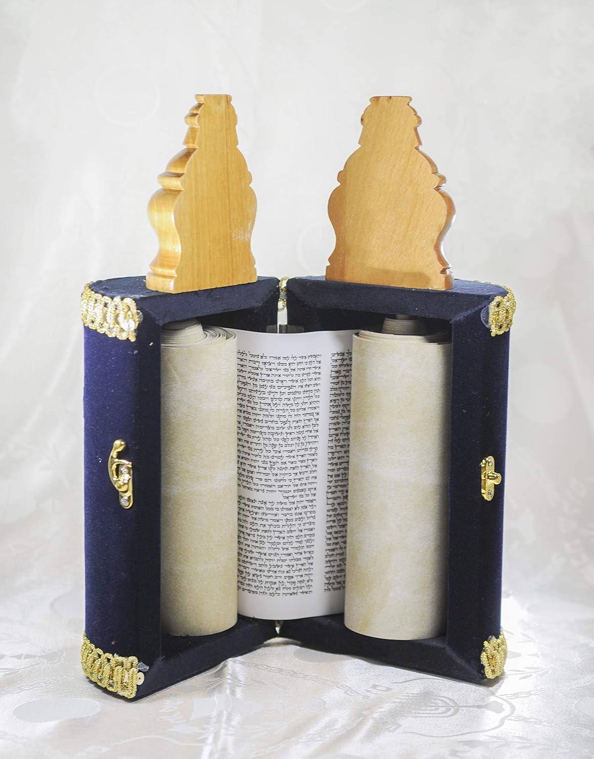 Medium Hebrew Sefer Torah Scroll Book Jewish Israel Holy Bible 32 cm/13 inch