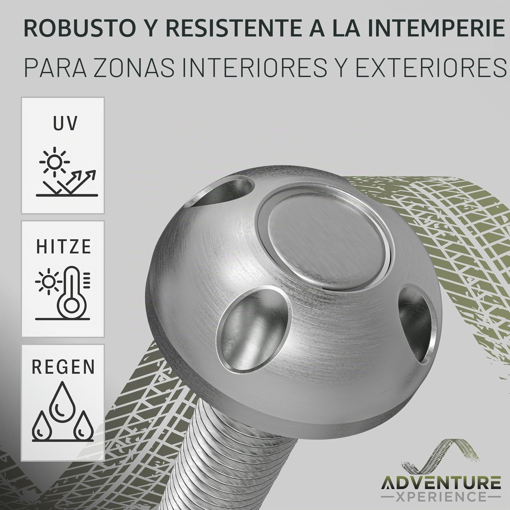 Tuercas antirrobo de acero inoxidable M6, M8, M10, M12, V2A, tuercas de seguridad V2A, 4 orificios (4 tuercas, 1 tuerca, M10)