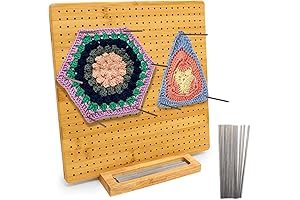 Granny Square Blocking Perfection: Iswabard 13x13 Inch Crochet Blocking Board