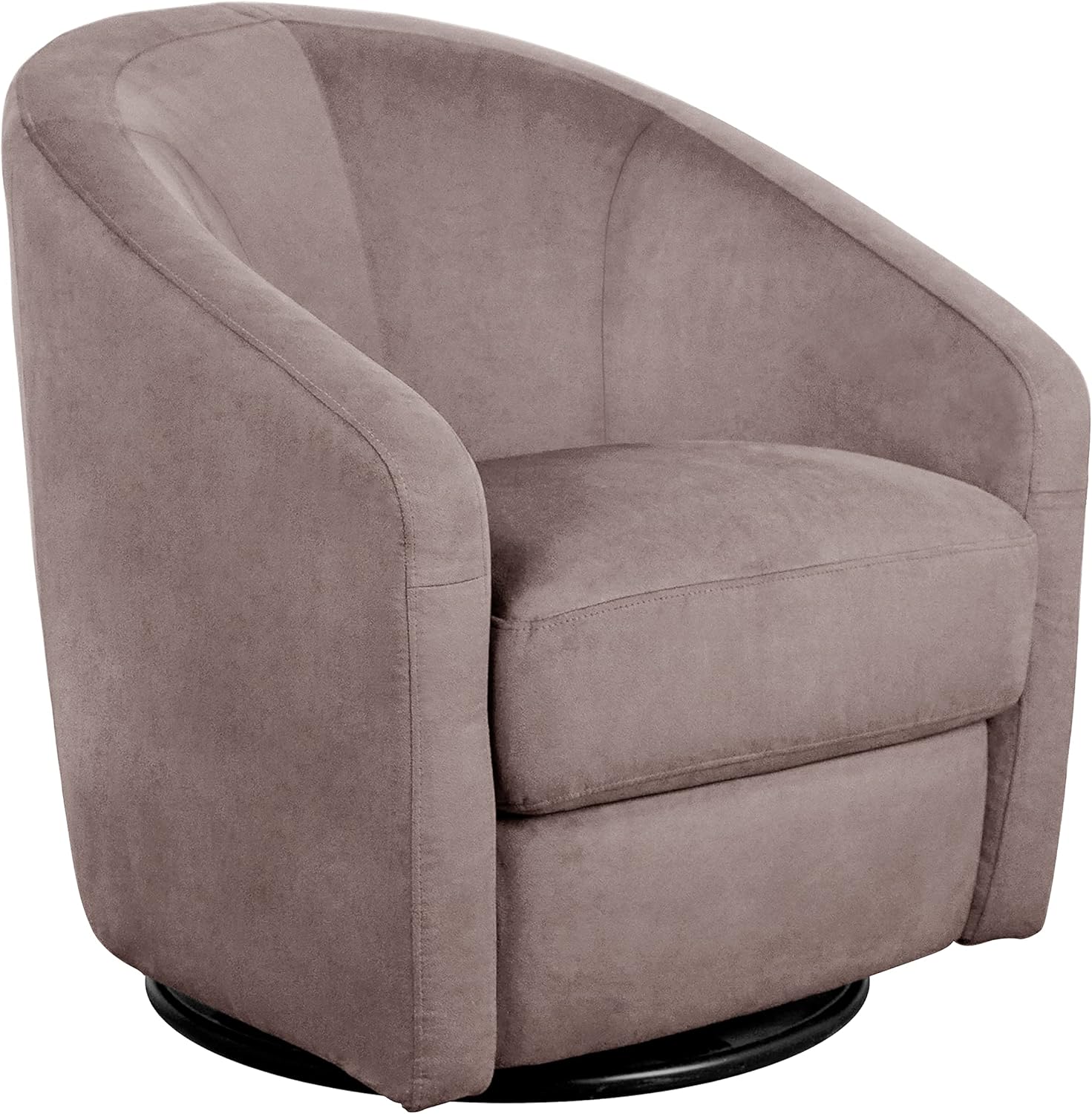babyletto Madison Swivel Glider in Slate Microsuede