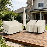 Vista 6 de Porch Shield Funda para Sombrilla de Patio - Cubiertas Impermeables para Exteriores de Sombrillas de Mercado de Jardín Se Adapta a Sombrillas