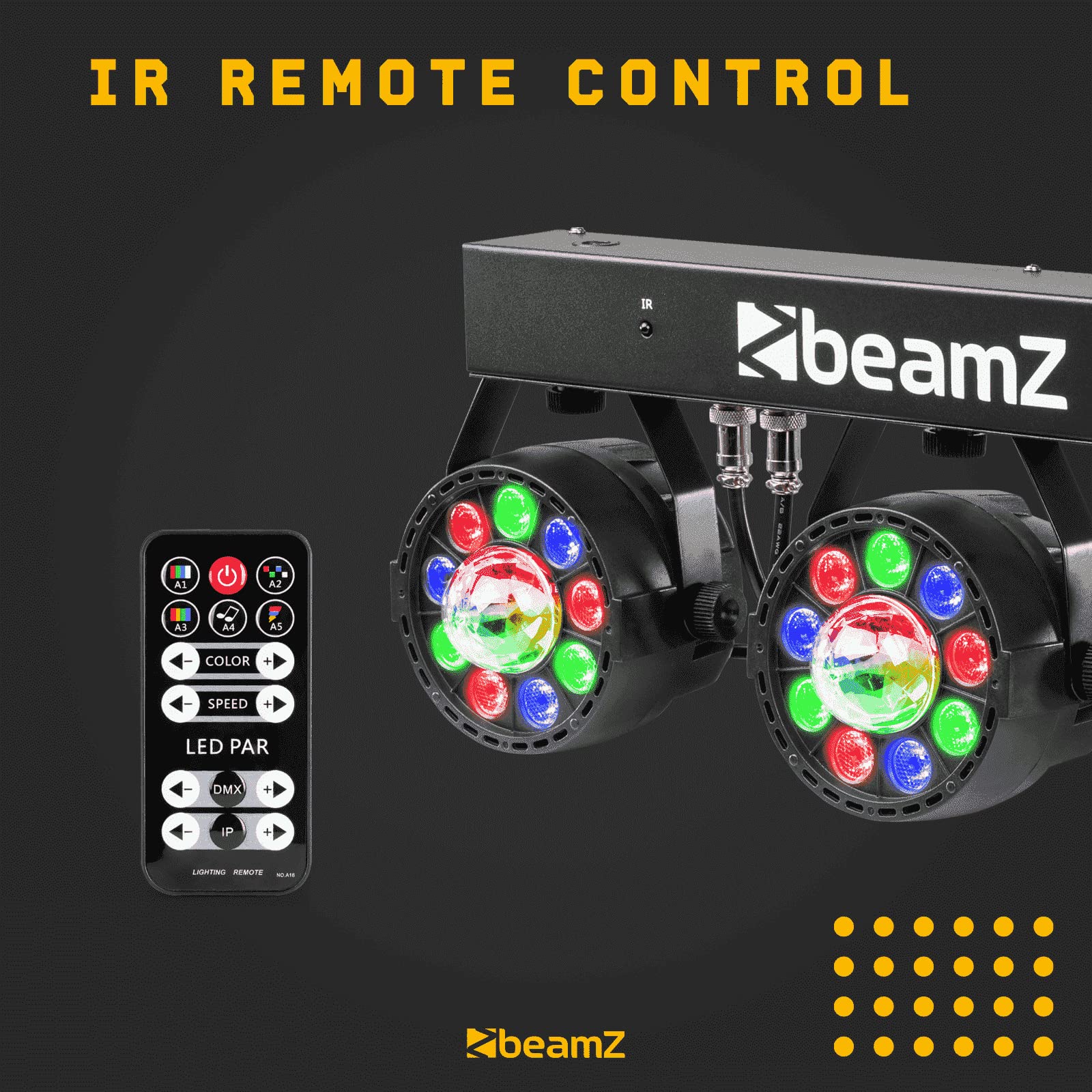 BeamZ 153.240 stroboscopio&luce da discoteca Proiettore laser da discoteca Nero