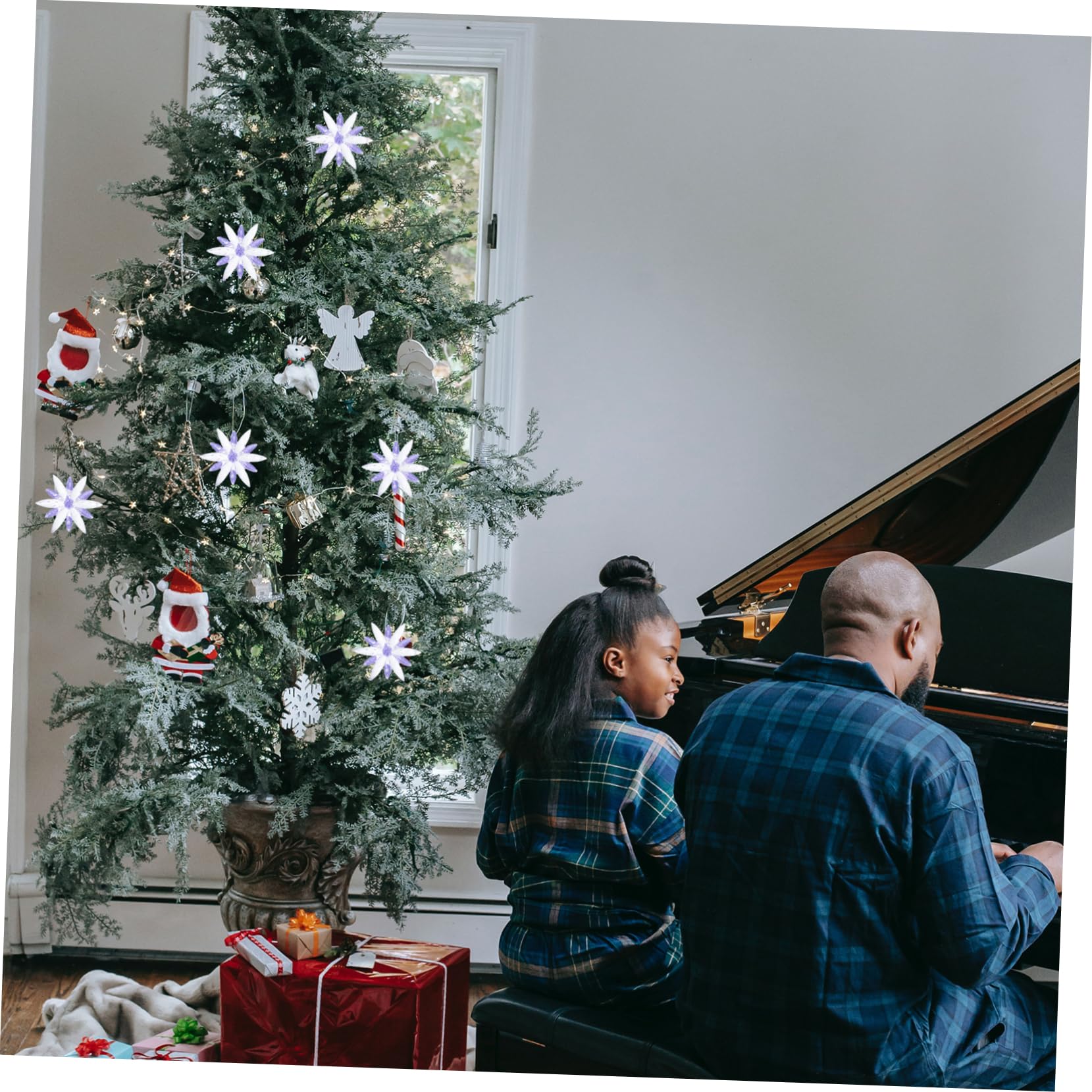 DECHOUS STK Weihnachtsbaum-Anhänger weihnachtsdeko Christbaumschmuck weihnachtadeko DIY hängende Dekore schmückt Weihnachten Dekorationen Ornament schmücken Violett