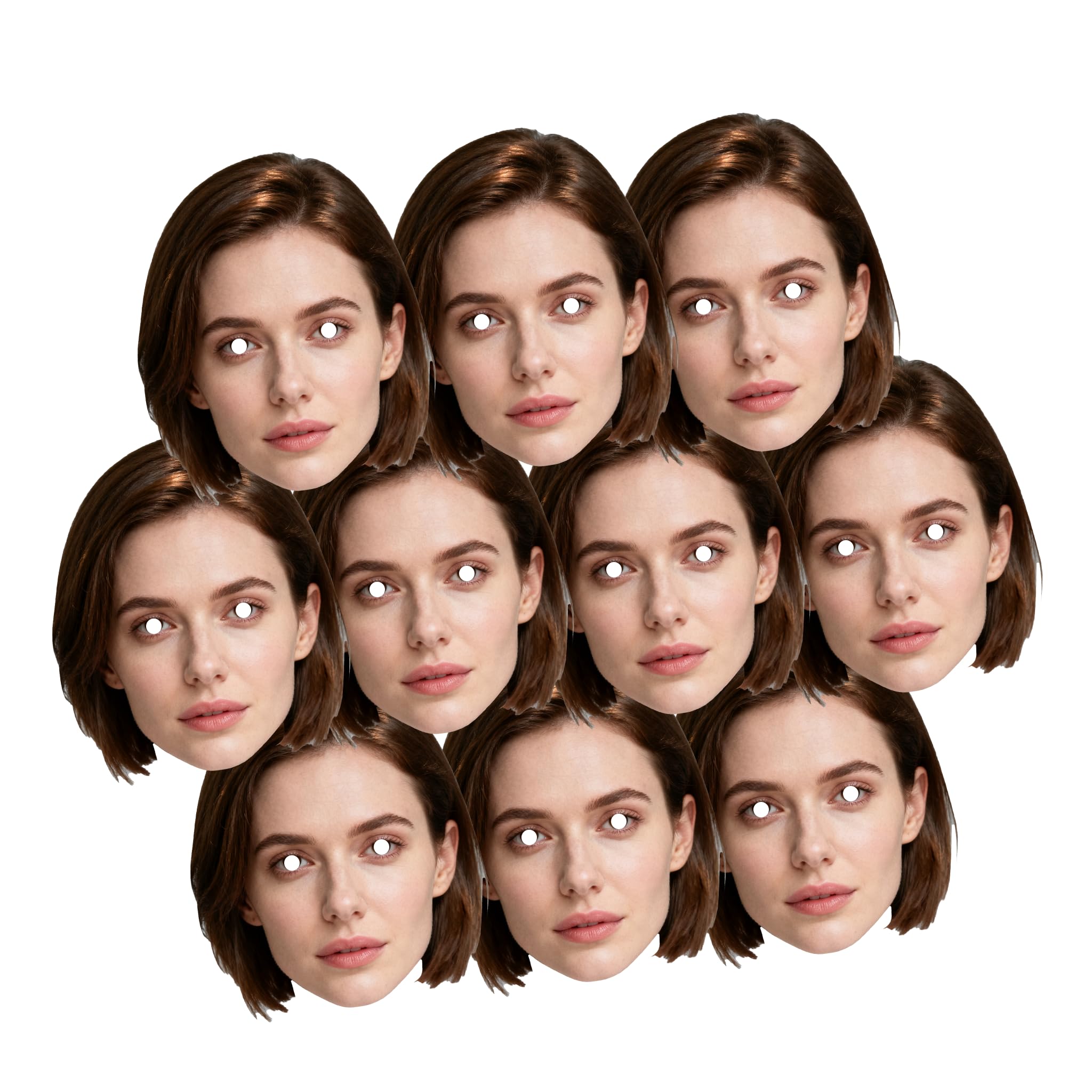 Mascarillas Faciales Personalizadas Con Foto (10 Pzas, Hasta 2 Imágenes) Personalizadas Con Cintas Elásticas Para Uso Directo, Mascarillas De Sorpresa Para Fiestas, Máscaras De Cosplay