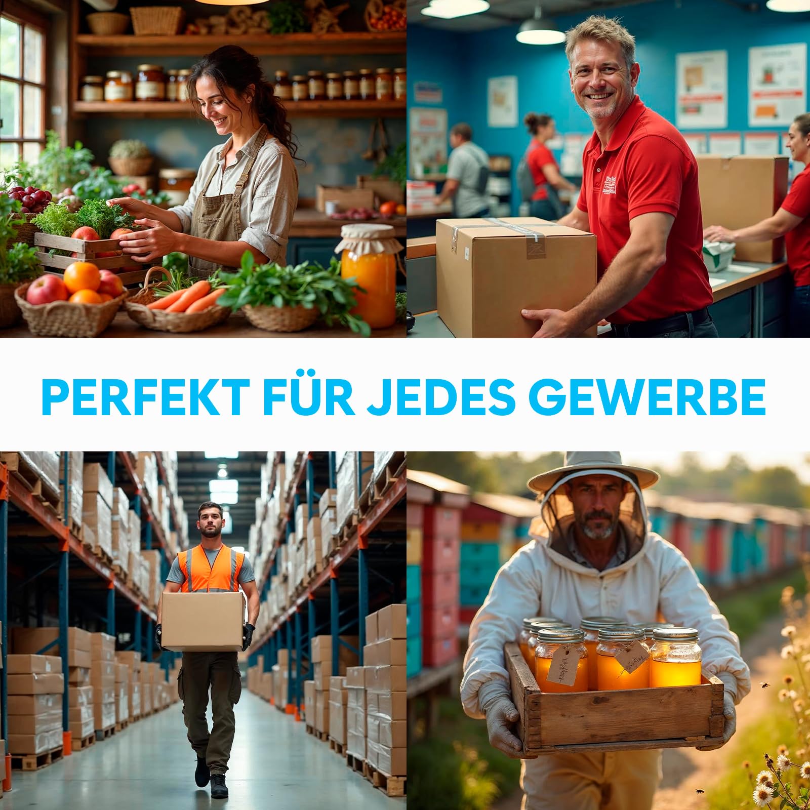 Paketwaage - 300 kg - Hochpräzise Plattformwaage mit Halte-/Tara-Funktion/LCD - Postwaage perfekt für Pakete, Gepäck, Heimgebrauch - Batterie & Kabel enthalten - Gepäckwaage - Silber