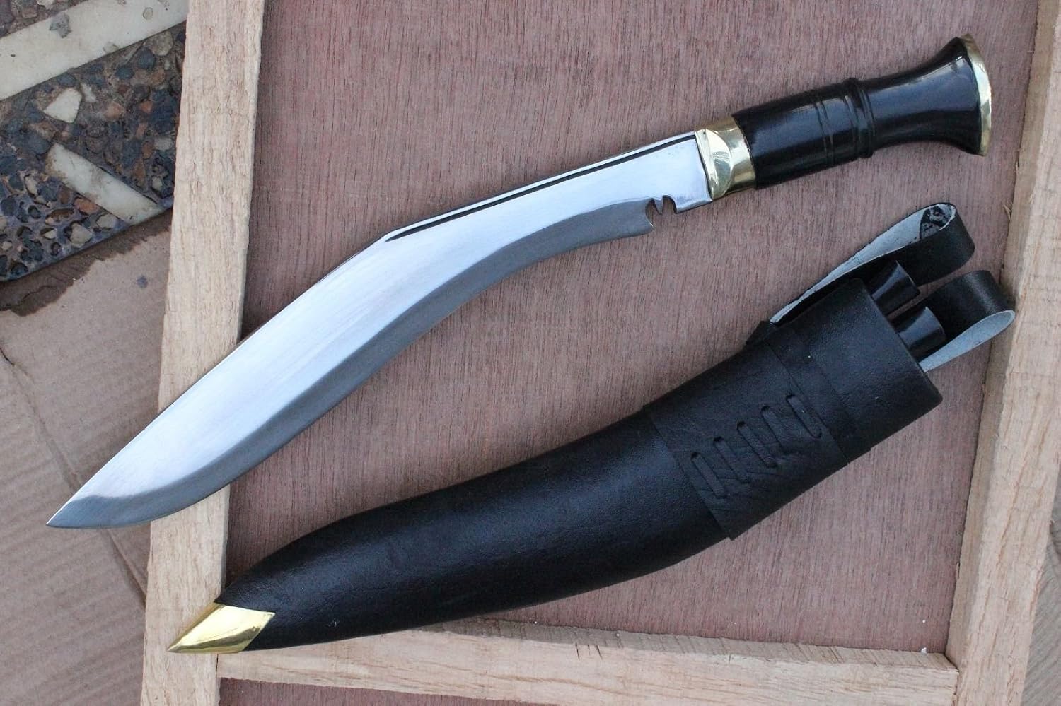 13" Service Kukri - High Carbon Steel Khukuri, Hand Forged Knife, Nepal Traditional Kukri