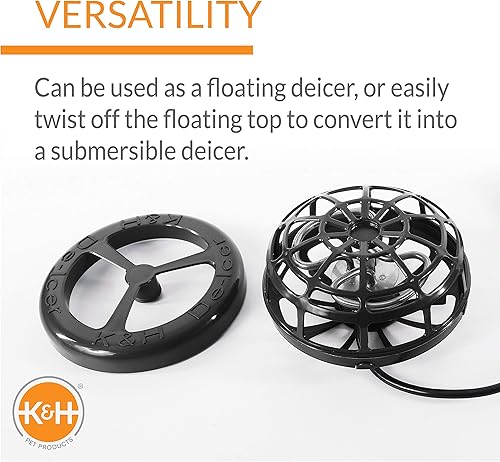 Miniatura 3 de K&H Perfect Climate Deluxe descongelador de estanque, Rojo