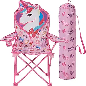 Nickelodeon JoJo Siwa Figural Camp Chair for Kids, Indoor/Outdoor Use, Ages 3+